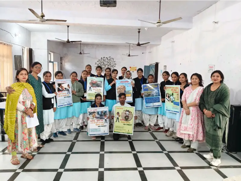 Road safety awareness at DIET Bijnor